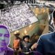 El alcalde Cruz Pérez Cuéllar frente a una narcomanta, el narcotúnel de Juárez y Marco Rubio al fondo